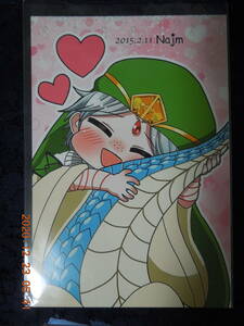 ja-faru postcard ① / same person Magi / Najm small legume / illustration card 