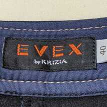 E46 EVEX by KRIZIA エヴェックス エヴェックスバイクリツィア レディース 40 L デニム パンツ ジーパン ネイビー ストレッチ 裏フリース_画像7