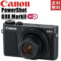 キヤノン Canon PowerShot G9X MarkII パワーショット ブラック コンパクトデジタルカメラ コンデジ カメラ 中古_画像1