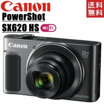 キヤノン Canon PowerShot SX620 HS パワーショット ブラック コンパクトデジタルカメラ コンデジ カメラ 中古_画像1
