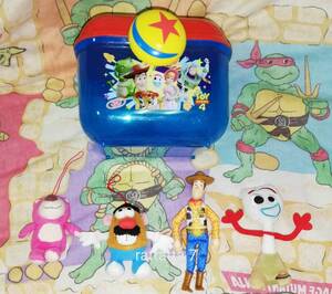 ☆Disney☆TOY STORY☆トイストーリー☆ウッディ☆Mr.ポテトヘッド☆ロッツォ・ハグベア☆フォーキー☆クリアケース☆セット☆ディズニー