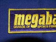 ☆SPORTS FISHING WORKS.〃megabass・メガバスパッチ〃パープルベース/ゴールド・125×45・未使用品★_画像4