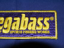 ☆SPORTS FISHING WORKS.〃megabass・メガバスパッチ〃パープルベース/ゴールド・125×45・未使用品★_画像5