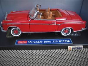 *1/18*1958 Benz 220SE open : red * Sunstar made * new goods, not yet exhibition goods # 3551*