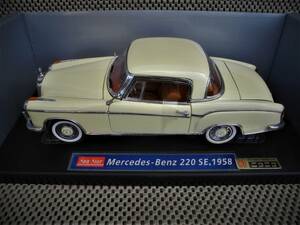 *1/18*1958 Benz 220SE coupe : light cream * Sunstar made * new goods, not yet exhibition goods # 3562*