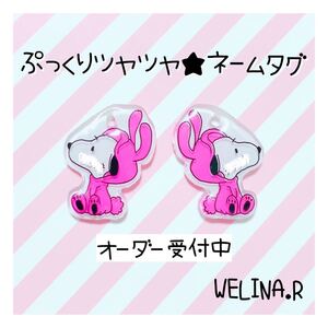 ぷっくりツヤツヤ☆ネームタグ