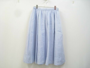組曲 KUMIKYOKU クミキョク 薄手 フレアスカート ライトブルー 水色 サイズ2