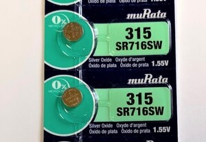 即決【送料無料/新品】■ムラタ(旧ソニー)■SR716SW (2個)・315・国産時計用電池 2023年11月