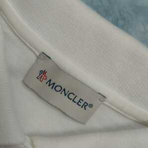 モンクレール MONCLER ノースリーブポロシャツ 白 レディース 美品 トップス １６４/14 レディースＳの画像4