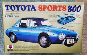 [旧車プラモデル・未使用]NITTO製 トヨタ スポーツ800 1/24