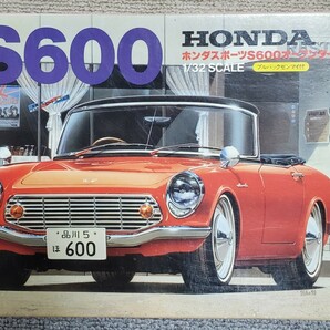 [旧車プラモデル・未使用]エルエス(LS)製 ホンダ S600 オープンタイプ 1/32