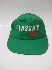 PERSON'S RACING TEAM パーソンズ レーシング チーム フリーサイズ キャップ　帽子　ｒｔ　グリーン