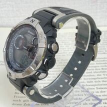 ★ ARMITRON 多機能 デジタル メンズ 腕時計 ★ アーミトロン アラーム クロノ タイマー ブラック 稼動品 F3771_画像2