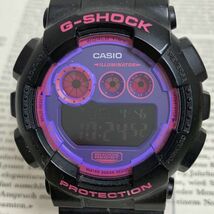 ★CASIO G-SHOCK デジタル 多機能 メンズ 腕時計 ★ カシオ G-ショック GD-120N アラーム クロノ タイマー ブラック 稼動品 F3831_画像4