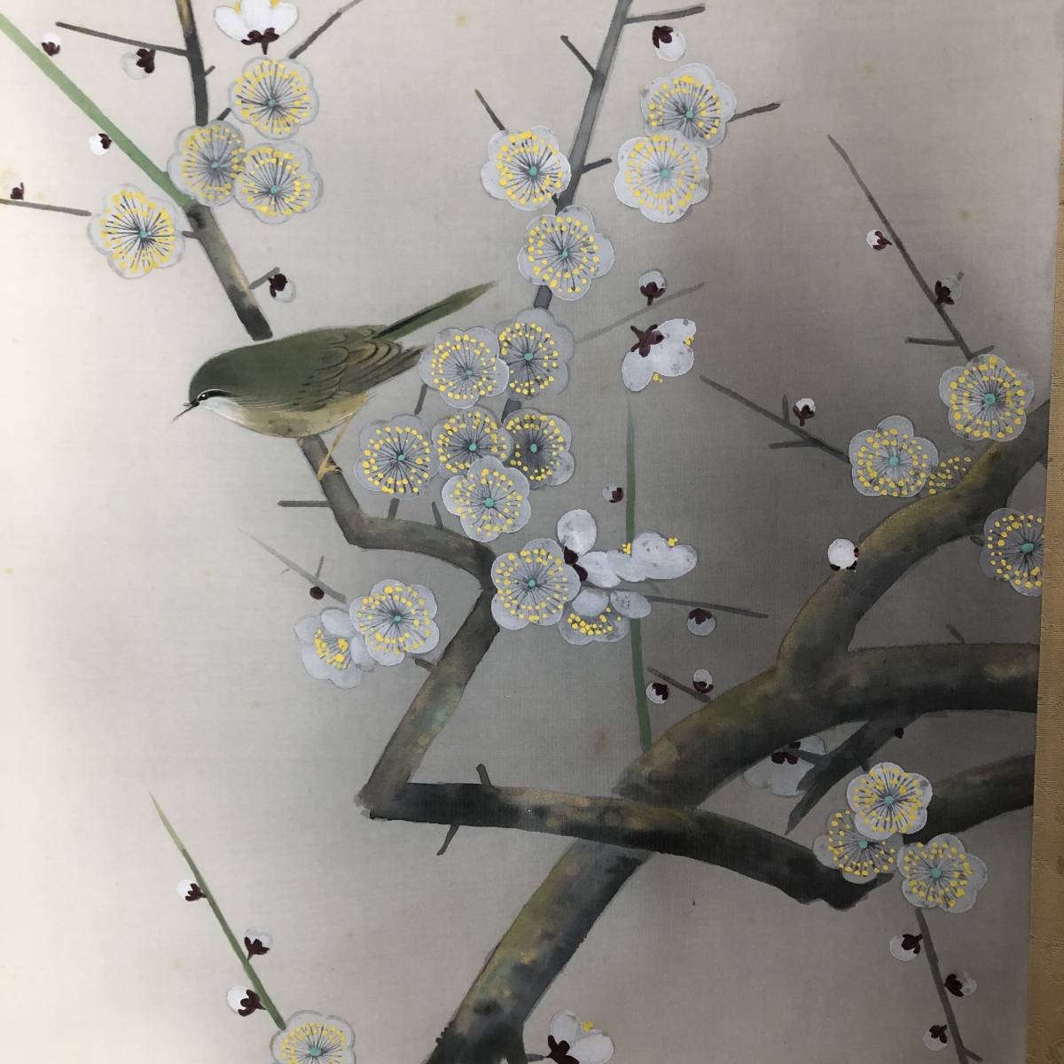 全商品オープニング価格 特別価格】 尾形光琳 紙本彩色画 花鳥画 【 翡