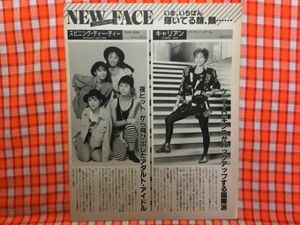 CN17824◆切抜き◇SPINNING-DEE-DEEキャリアン佐野めぐみ高井麻巳子セルジュ・ルタンス酒井法子柳沢慎吾秀蘭◇スピニングディーディー