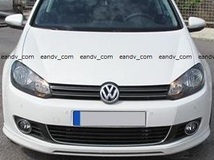 即納 VWゴルフ6 フロントリップ スポイラー エアロ バンパー カバー トリム スプリッター スカート エプロン スプリッター ディフューザー_画像4