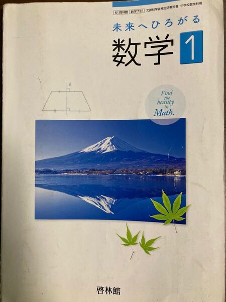中学校1年 数学の教科書