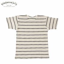 WAREHOUSE オフスミクロ/NON WASH SIZE38 Lot.4087 “SHORT SLEEVE BORDER T-SHIRT” ウエアハウス ノンウォッシュ 半袖ボーダーTシャツ_画像1