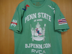 即決　ハワイ　RVCA　BJ PENN　コラボ　Ｔシャツ　黄緑色　ＸＬ