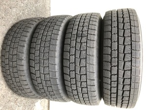 バリ山スタッドレス 185/70R14 DUNLOP WINTER MAXX WM01 ダンロップウィンターマックス 4本 2018年製フリードデミオノートスパシオシビック