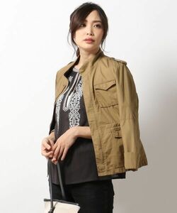  new goods Y30,800 23 district nijuu thank military jacket outer garment M for women lady's khaki Camel ocher 38