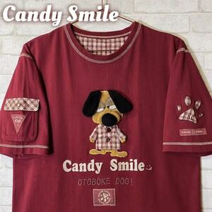 CANDY SMILE キャンディースマイル 立体ぬいぐるみ刺繍 Tシャツ