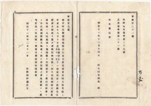 N21040110○内務省布達 明治11年○神戸在留清国人張茂韻 行方不明 外出のまま行方生死不明に付人相書により示達 内務卿伊藤博文 栃木県