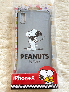  new goods iphone X for soft case Snoopy ( gray )02