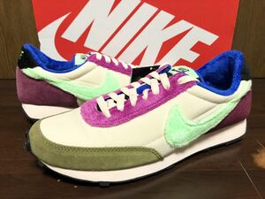 20年製 W NIKE DBREAK ウィメンズ ナイキ デイブレイク ワッフル SUEDE フリース ボア 【DC3275-235】グリーン ベージュ パープル US9