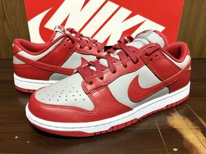 20年製 NIKE DUNK LOW RETRO NEVADA UNLA NCAA 大学 ナイキ ダンク ローカット レトロ ネバダ【DD1391-002】RED GRAY レッド 赤×灰 US10