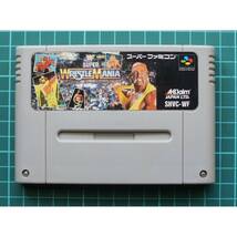 スーパーファミコン カートリッジ : WWFスーパーレッスルマニア SHVC-WF_画像1