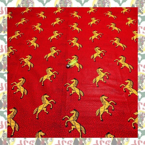【SALE/180cm x 110cm/2ヤード】アフリカンプリント生地 barg-d50 アフリカ布 アフリカ生地 ゴールドプリント アンカラ キテンゲ パーニュ