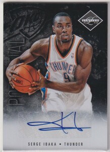 NBA SERGE IBAKA AUTO 2011-12 PANINI LIMITED Potential Signatures Autograph BASKETBALL /99枚限定 サージ イバーカ 直筆 サイン オート