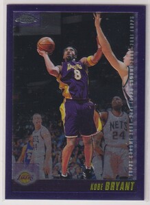 NBA KOBE BRYANT 2000-01 Topps Chrome BASKETBALL No. 107 LOS ANGELES LAKERS コビー ブライアント レイカーズ トップス クローム