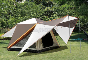  屋外テント 4-6人 キャンプテント アウトドア　二重 防雨テント 防雨/防風 /キャンプ/ピクニック/ビーチ用テントCZ-792