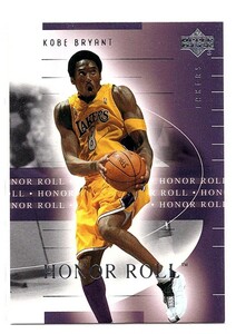 NBA 01-02 UD HONOR ROLL ＃38 kobe bryant コービー ブライアント 　新品ミント状態品