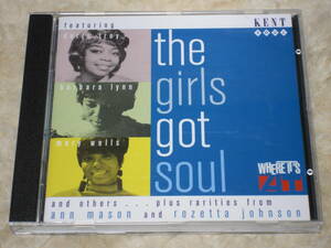 UK盤CD VA. ： The Girls Got Soul 　Where It's At!! 　（Kent Soul CDKEND 186） 　　　　　　　　　　　A