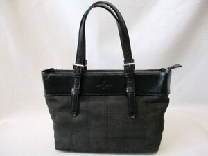 [N514]courreges/ Courreges * ручная сумочка натуральная кожа × замша BK W28cm