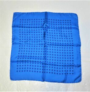 TURNBULL & ASSER( Turn bru&asa-) silk chief 42x41cm polka dot pattern England made 848048J154F03