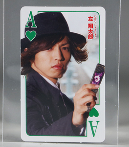 Art hand Auction At the time of broadcasting Not for sale Kamen Rider W Shotaro Hidashi Ren Kiriyama Kamen Rider Double Card Photo Autograph Playing Card Double Driver, Trading cards, special effects, Kamen Rider