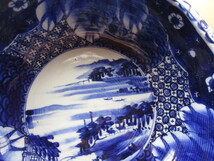 陶磁器の深皿・台所用品・深皿・青い器・伊万里焼・青さが綺麗です_画像2