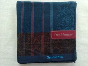 【正規品】Orobianco ／ オロビアンコ ハンカチ ネイビー gyh-13419