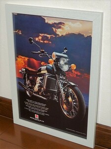 1974年 USA '70s 洋書雑誌広告 額装品 Suzuki RE-5 スズキ ( A4size・A4サイズ ）