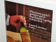 1974年 USA '70s 洋書雑誌広告 額装品 Cutty Sark カティーサーク ( A4size・A4サイズ ）_画像2