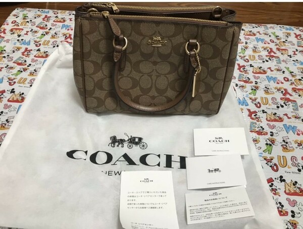 【新品】COACH コーチ 2way F67027 カーキ IME74 レディース トートバッグ ハンドバッグ