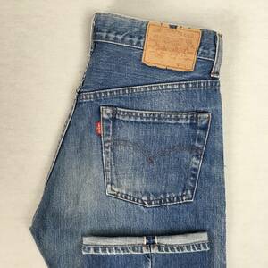 【80s】Levi's リーバイス 502 BIG'E' 日本製 86年 デニム パンツ ジーンズ W30 L33 ジップフライ セルビッチ 赤耳 隠しリベット