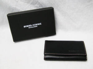 MAROQUINERIE リキエル RYKIEL HOMME キーケース ブラック 仔牛革 レザー 新品 化粧箱入 革 皮製品 ギフト コレクション メンズ おしゃれ