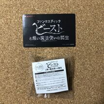 映画『ファンタスティック・ビーストと黒い魔法使いの誕生』使用済みムビチケ＆前売第1弾特典ファンタスティック・マスキングテープ_画像1