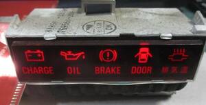 トヨタGX71マーク2純正メーター チェックランプ バッテリー エンジンオイル サイドブレーキ警告灯MARKⅡマークⅡ半ドア 排気温 ランプ